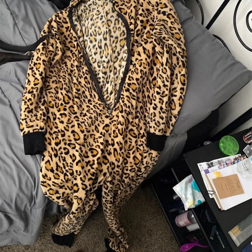 Cheetah print onesie